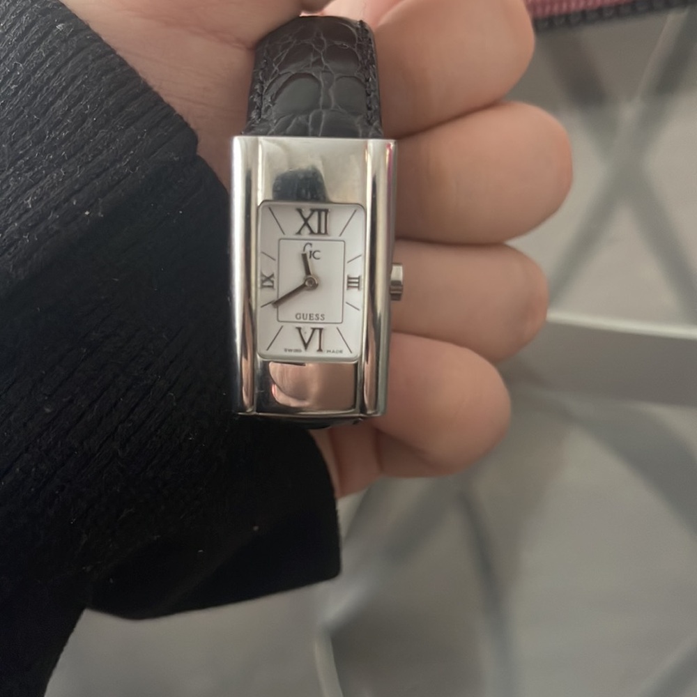 VINTAGE RARE FIND Guess Collection Genuine Leather Watch